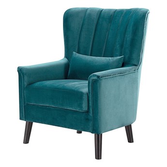 Fotel Meriva Velvet teal, 76,5 x 84 x 102 cm