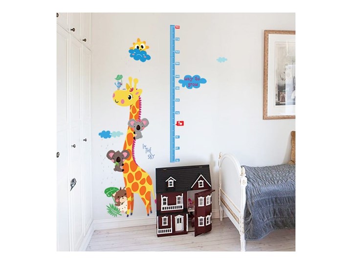 Naklejka - miarka wzrostu Fanastick Giraffe Kategoria Pozostałe dekoracje pokoju dziecka Kolor Wielokolorowy