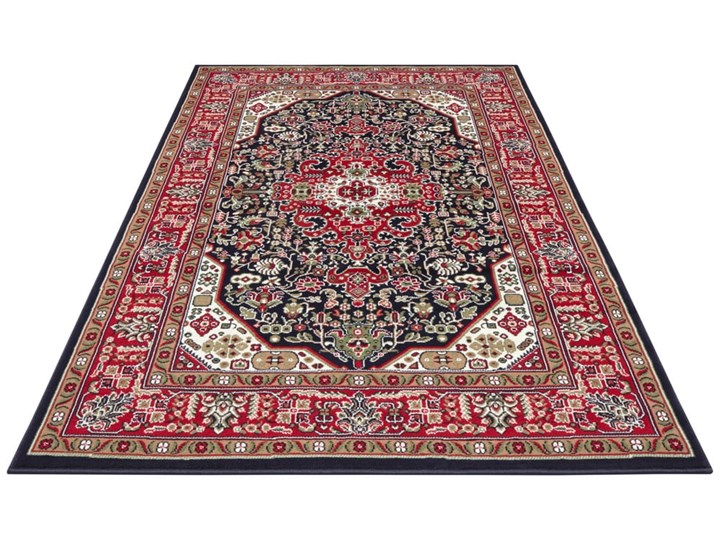 Czerwono-niebieski dywan Nouristan Skazar Isfahan, 160x230 cm Juta Syntetyk Prostokątny Dywany Pomieszczenie Sypialnia