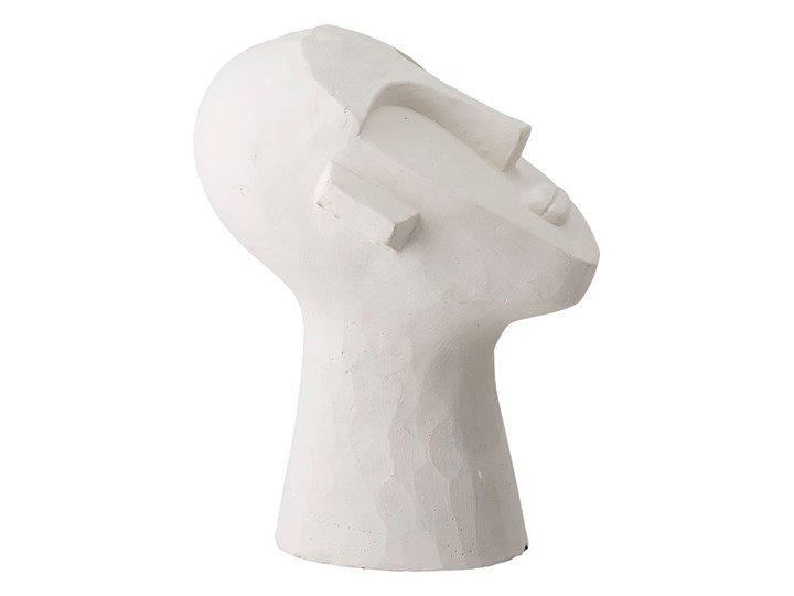 Biała dekoracja w kształcie głowy Bloomingville Head Beton Kolor Biały Kategoria Figury i rzeźby