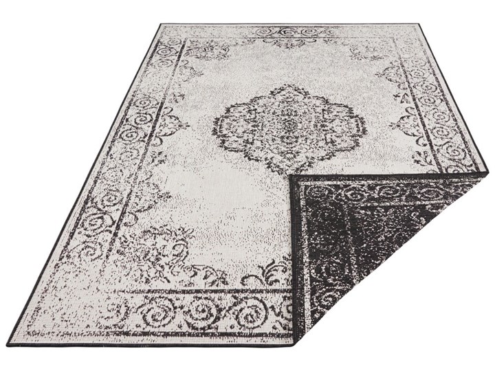 Czarno-kremowy dywan odpowiedni na zewnątrz Bougari Cebu, 80x150 cm Dywany Prostokątny Syntetyk Pomieszczenie Balkon i taras