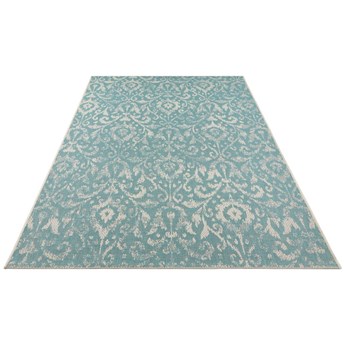 Turkusowo-beżowy dywan odpowiedni na zewnątrz NORTHRUGS Hatta, 160x230 cm