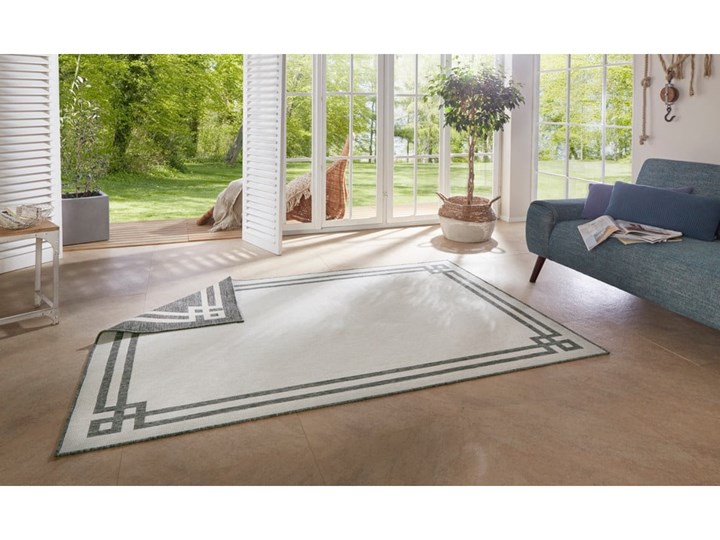 Szaro-kremowy dywan odpowiedni na zewnątrz Bougari Manito, 200x290 cm Dywany Syntetyk Prostokątny Pomieszczenie Sypialnia
