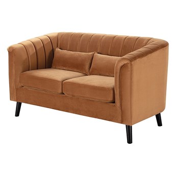 Sofa Meriva Velvet caramel 2-os., 156,5 x 83,5 x 88 cm