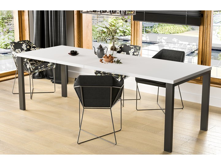 Stół Garant 170 z blatem 80x80 rozkładany do 170 cm Długość 80 cm Styl Nowoczesny Szerokość 80 cm Rozkładanie