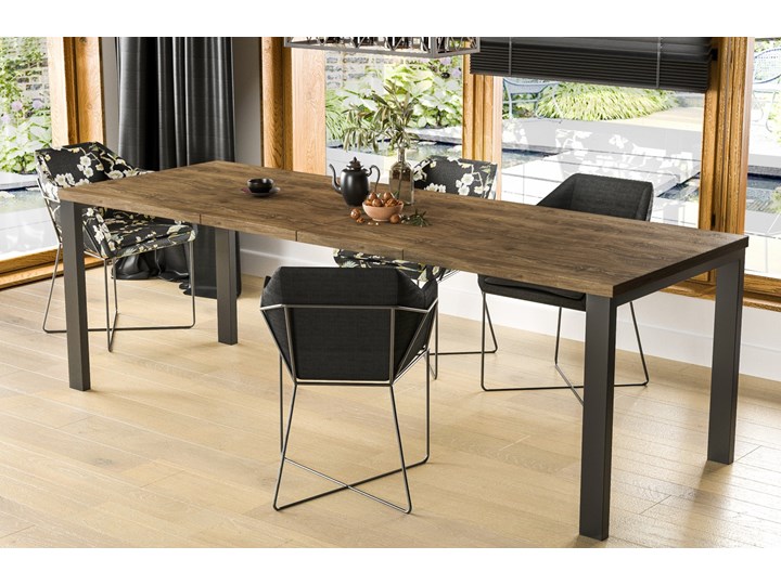 Stół Garant 170 z blatem 80x80 rozkładany do 170 cm Szerokość 80 cm Długość 80 cm Rozkładanie