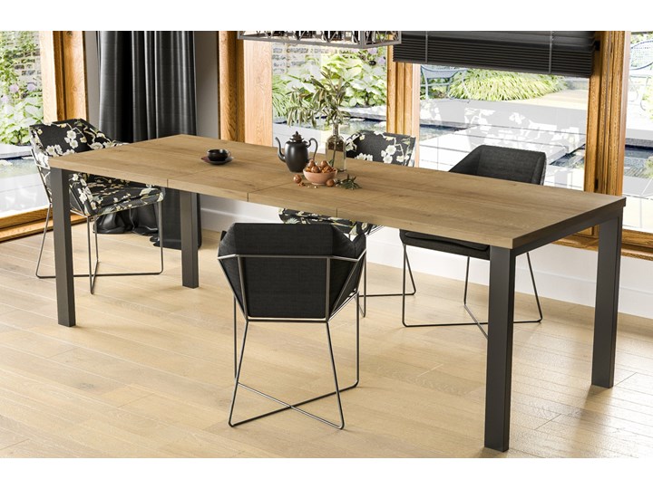 Stół Garant 170 z blatem 80x80 rozkładany do 170 cm Szerokość 80 cm Długość 80 cm Styl Nowoczesny