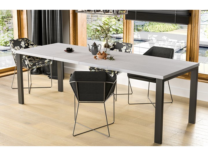 Stół Garant 170 z blatem 80x80 rozkładany do 170 cm Długość 80 cm Szerokość 80 cm Styl Nowoczesny