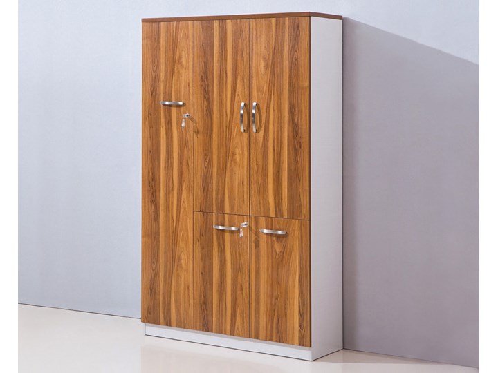 Nowoczesna szafa biurowa EVOLUTIO C508L Głębokość 40 cm Szerokość 120 cm Płyta MDF Wysokość 200 cm Płyta laminowana Typ Gotowa