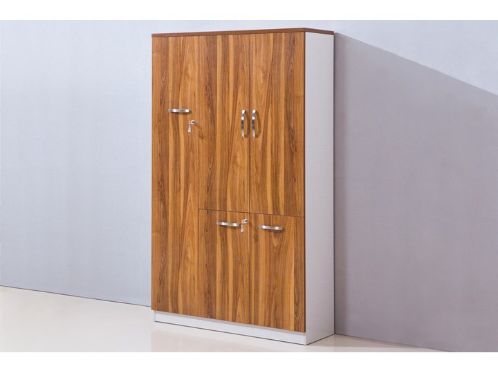 Nowoczesna szafa biurowa EVOLUTIO C508L Głębokość 40 cm Płyta laminowana Wysokość 200 cm Szerokość 120 cm Płyta MDF Rodzaj drzwi Uchylne