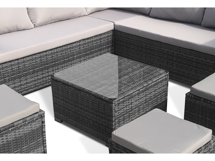 MEBLE OGRODOWE RATTAN 1162S POPIEL Zestawy modułowe Zestawy wypoczynkowe Zestawy kawowe Kolor Szary