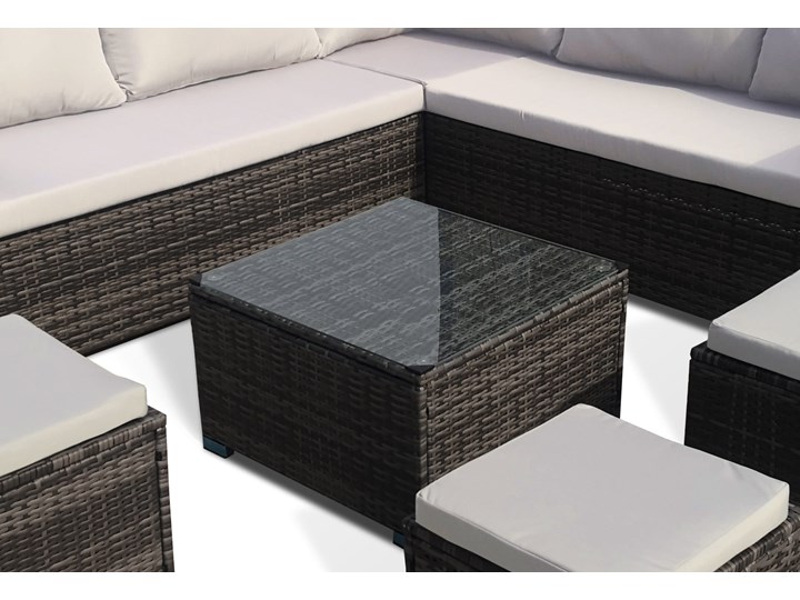 MEBLE OGRODOWE RATTAN 1162S BRĄZ Technorattan Zestawy wypoczynkowe Stal Zestawy kawowe Kolor Brązowy