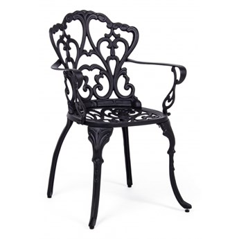 Victoria krzesło do ogrodu czarne