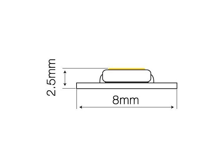 Taśma LED line 150 SMD 3528 biała ciepła 2865-3025K 1 metr Kategoria Kolor Biały