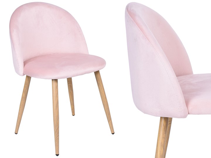 Krzesło aksamitne K-JAZZ VELVET różowe Głębokość 42 cm Wysokość 79 cm Tkanina Wysokość 78 cm Szerokość 48 cm Tapicerowane Metal Tworzywo sztuczne Wysokość 33 cm Drewno Welur Szerokość 49 cm Głębokość 48 cm Kategoria Krzesła kuchenne