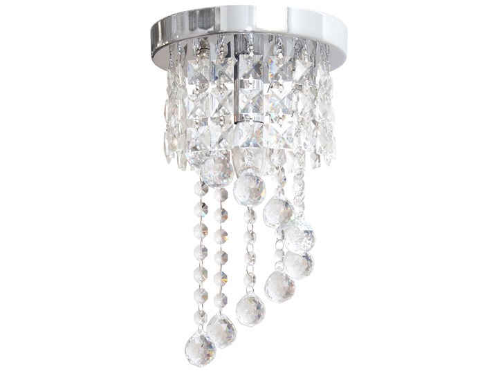 Lampa kryształowa wisząca DOLORES W-HY 1110S Metal Szkło Lampa z kryształkami Żyrandol Styl Glamour