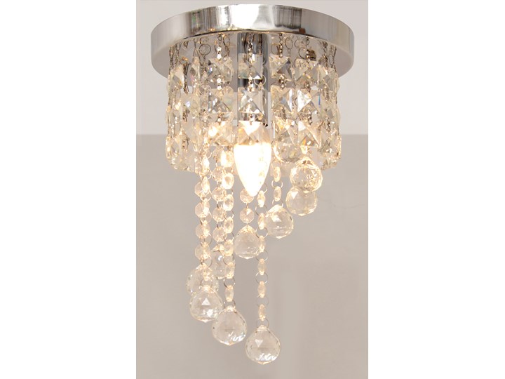 Lampa kryształowa wisząca DOLORES W-HY 1110S Szkło Metal Lampa z kryształkami Żyrandol Styl Glamour