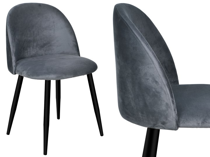 Krzesło aksamitne K-SOUL VELVET grafitowe Wysokość 41 cm Tworzywo sztuczne Wysokość 79 cm Welur Skóra Głębokość 48 cm Metal Głębokość 42 cm Tapicerowane Wysokość 33 cm Tkanina Szerokość 49 cm Wysokość 48 cm Wysokość 78 cm Szerokość 48 cm Wysokość 47 cm Pomieszczenie Salon