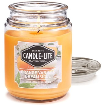 Candle-lite Everyday duża świeca zapachowa w szklanym słoju 18 oz 510 g - Orange Vanilla Dreamsicle