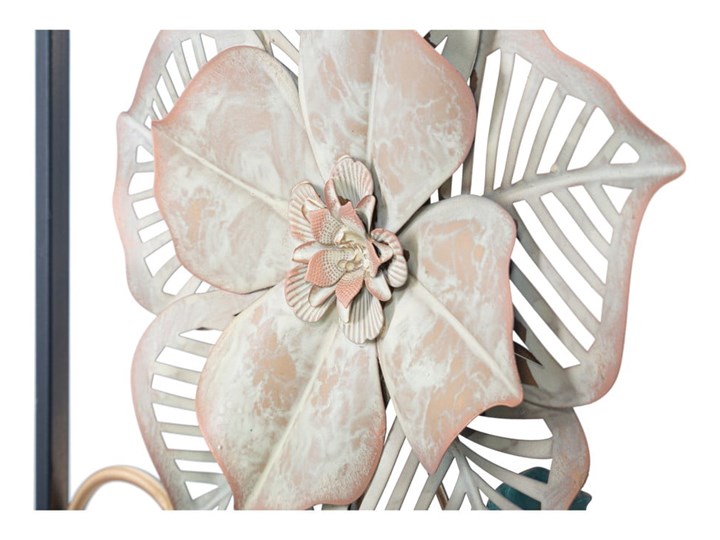 Metalowa dekoracja wisząca z wzorem kwiatów Mauro Ferretti Campur -A-, 31x90 cm