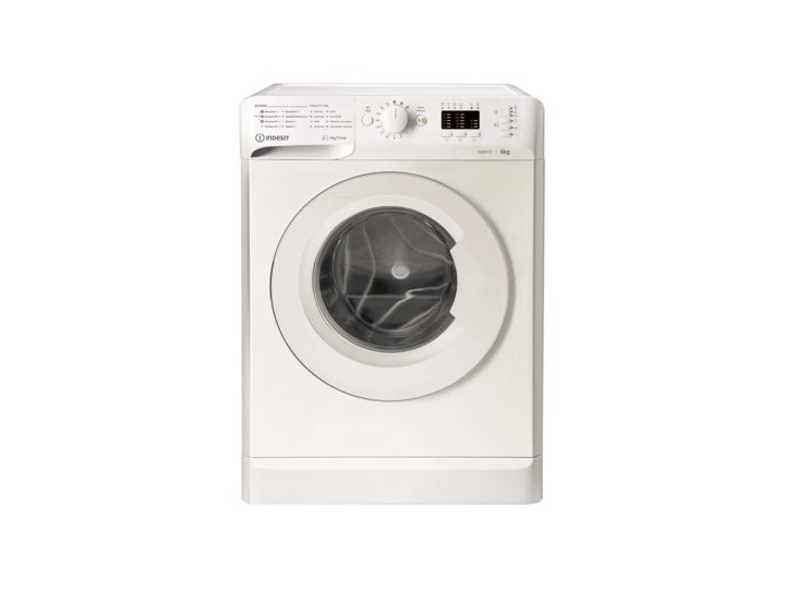 Pralka INDESIT MTWSA61252WPL 6kg 1200 obr Kategoria Pralki Wysokość 85 cm Głębokość 42,5 cm Pojemność bębna 6 kg