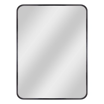 Lustro prostokątne Dubiel Vitrum Nico 60 x 80 cm w ramie czarne