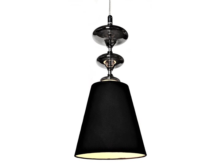 LAMPA WISZĄCA NOWOCZESNA CZARNA VENEZIANA W1 LUMINA DECO Metal Lampa z kloszem Szkło Tworzywo sztuczne Chrom Tkanina Lampa z abażurem Styl Glamour Pomieszczenie Salon