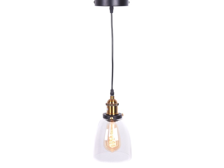LAMPA WISZĄCA ZWIS FABI W1 Lampa przemysłowa Mosiądz Metal Szkło Lampa z abażurem Lampa z kloszem Pomieszczenie Kuchnia