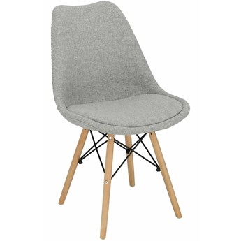 Krzesło tapicerowane tkaniną Norden DSW w stylu skandynawskim