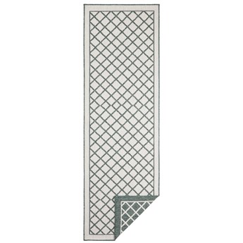 Zielono-kremowy chodnik odpowiedni na zewnątrz NORTHRUGS Sydney, 80x350 cm