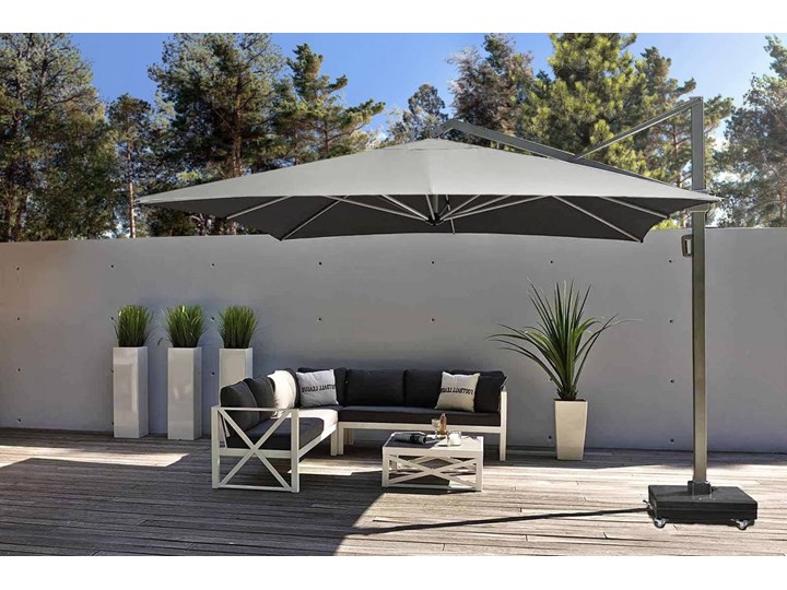 Parasol ogrodowy Icon 3,5m x 3,5m Parasole Kolor Szary