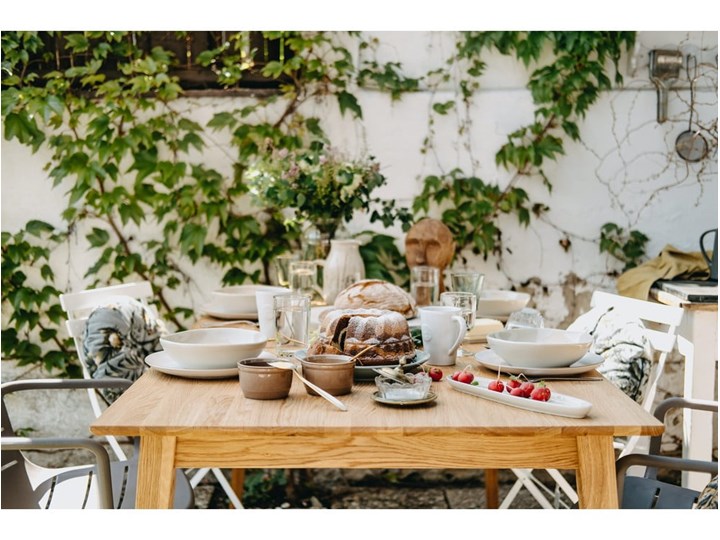 Naturalny stół z drewna dębowego Rowico Mimi, 180 x 90 cm Kształt blatu Prostokątny Drewno Długość 180 cm  Pomieszczenie Stoły do kuchni