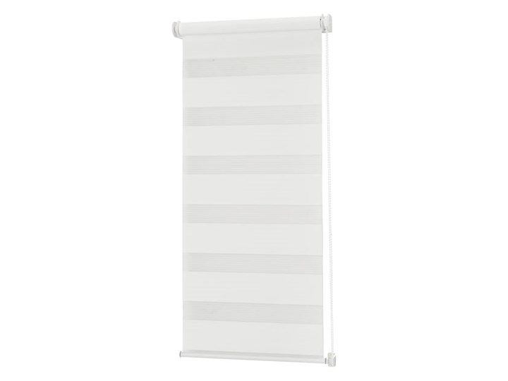 Roleta dzień/noc Colours Elin 51,5 x 140 cm biała Wzór Paski Pomieszczenie Biuro i pracownia
