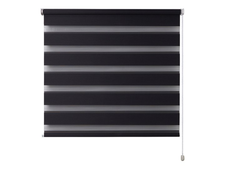 Roleta dzień/noc Colours Elin 68 x 240 cm antracyt Wzór Paski Pomieszczenie Pokój nastolatka