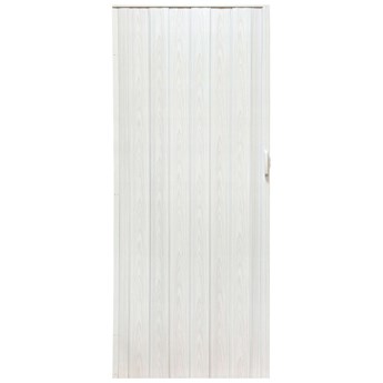 Drzwi harmonijkowe 004-04-80 biały dąb 80 cm