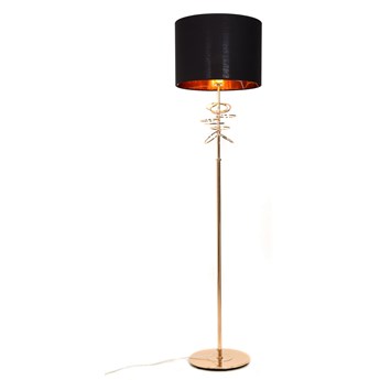 LAMPA STOJĄCA PODŁOGOWA CZARNA MILARI LUMINA DECO
