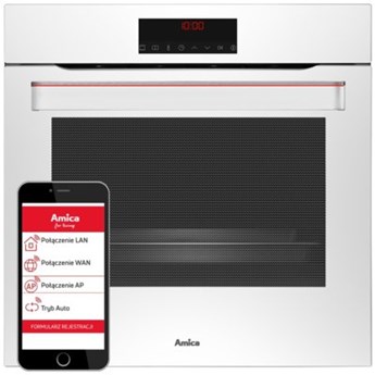 Piekarnik AMICA ED57636WA+ Q-TYPE Wifi Elektryczny Biały A+