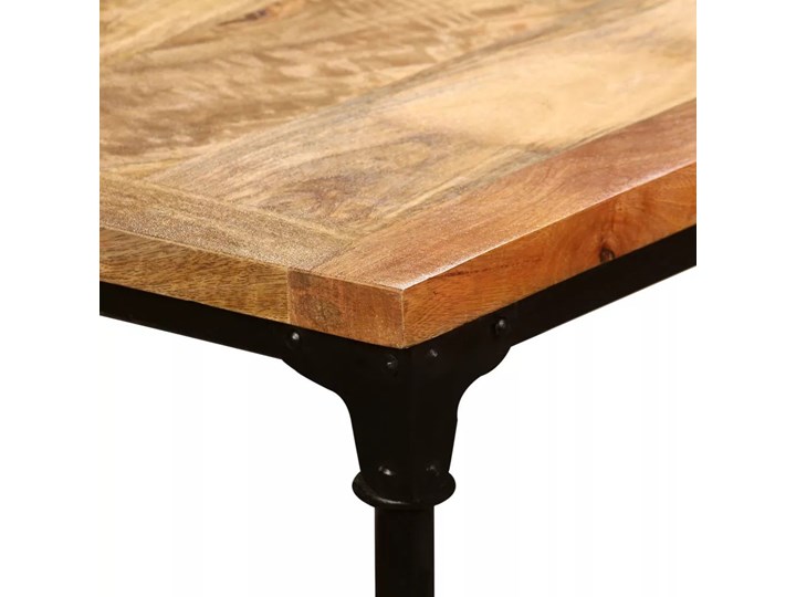 Stół z drewna mango Sinnar 3X – jasnobrązowy Drewno Długość 90 cm  Szerokość 90 cm Wysokość 76 cm Długość 240 cm Styl Vintage Styl Industrialny