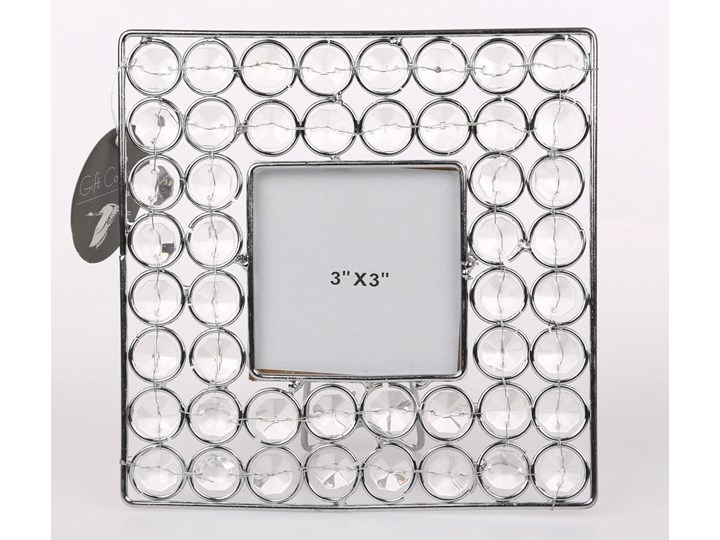 Ramka na zdjęcie z kryształkami kwadratowa Altom Design 16,5 cm Ramka na zdjęcia Kategoria Ramy i ramki na zdjęcia