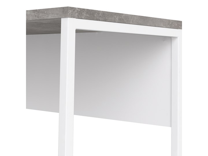 Biurko narożne Function 118 biały/beton Szerokość 145 cm Styl Nowoczesny Biurko z nadstawką Głębokość 81 cm Kategoria Biurka