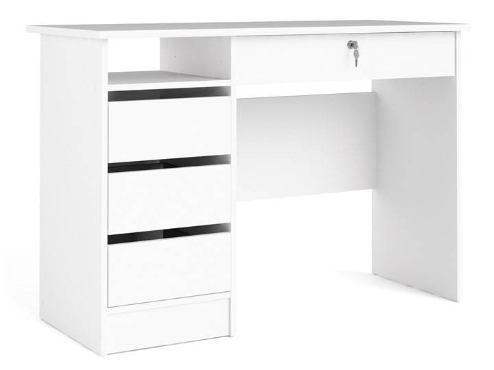 Biurko z szufladami Function 4S biały Szerokość 110 cm Biurko z nadstawką Biurko tradycyjne Głębokość 49 cm Pomieszczenie Pokój nastolatka Styl Nowoczesny