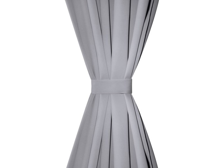 Szare zasłony zaciemniające, 135 x 245 cm, 2 sztuki
