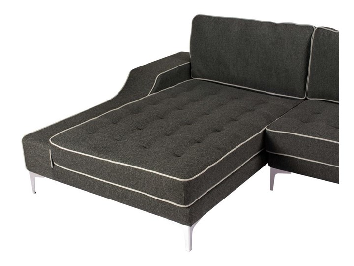 VidaXL Sofa w kształcie litery L, ciemnoszara, XXL, 326x163x83 cm - Narożniki - Homebook