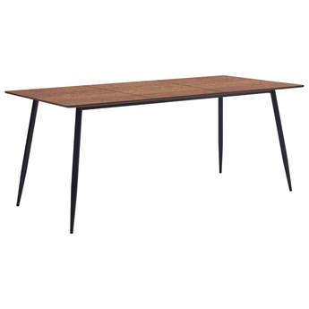 VidaXL Stół do jadalni, brązowy, 180 x 90 x 75 cm, MDF