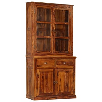 VidaXL Witryna z litego drewna sheesham, 100 x 40 x 200 cm
