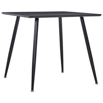 VidaXL Stół do jadalni, czarny, 80,5 x 80,5 x 73 cm, MDF