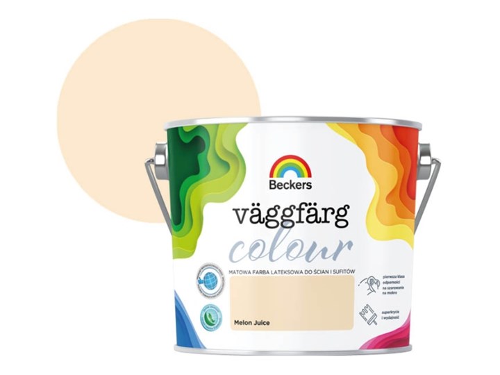 Farba lateksowa Beckers Vaggfarg Colour melon juice 2,5 l Farby