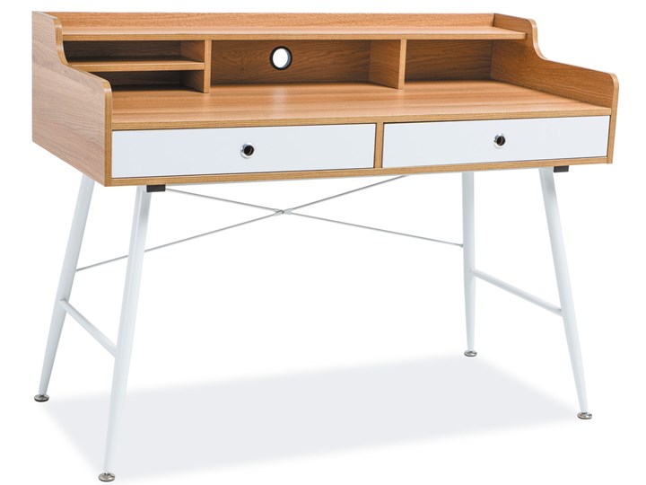 Biurko z szufladami B-160 Szerokość 123 cm Styl Skandynawski