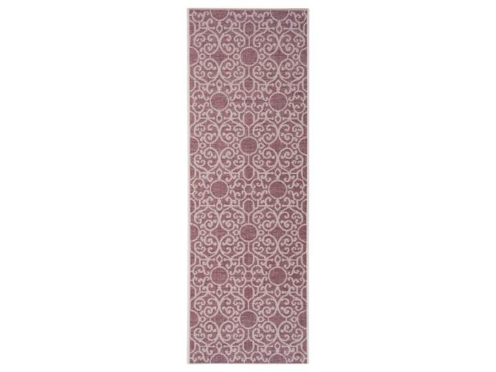 Fioletowo-beżowy chodnik odpowiedni na zewnątrz Bougari Nebo, 70x200 cm Dywany Chodniki Syntetyk Prostokątny Wzór Geometryczny