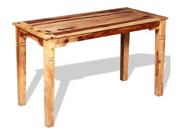 Stół klasyczny drewniany Etan 3X – brązowy Długość 60 cm Wysokość 76 cm Długość 120 cm Drewno Szerokość 60 cm Kształt blatu Prostokątny Kategoria Stoły kuchenne